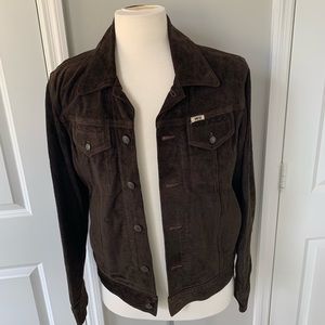 Diesel Brand Chocolate Suede Jacket Medium